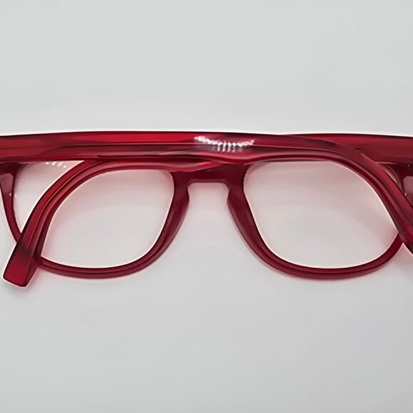 Warby Parker Preston 613 Maraschino Cherry Red Eyeglasses Frame w Case 49-20-140 - Picture 10 of 15
